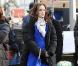 Leighton Meester sur le tournage de Gossip Girl , le 1er décembre 2009