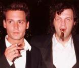 Johnny Depp et Emir Kusturica en mai 1997 au festival de Cannes