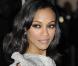 La belle Zoe Saldana, à l'occasion de l'avant-première mondiale d' Avatar , à l'Odeon de Leicester Square de Londres, le 10 décembre 2009.