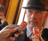 Jacques Audiard, lors de la remise du Prix Louis Delluc pour son film  Un Prophète , à Paris, le 11 décembre 2009.