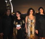 George Aguila, Josiane Balasko, Mona Achache et Anne-Dominique Toussaint lors du 6e Festival international du Film de Dubaï, le 14 décembre 2009.
