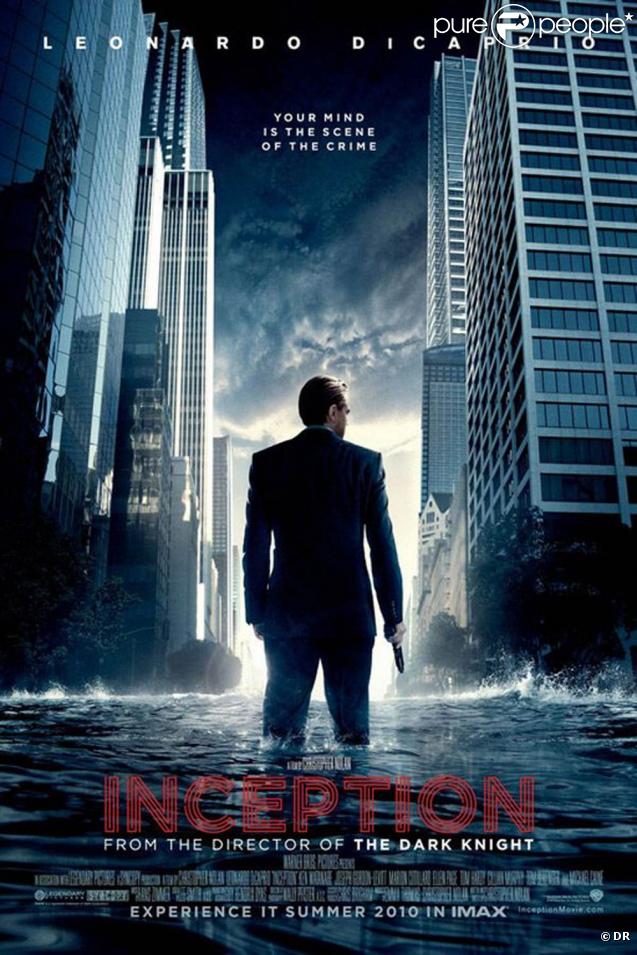 L'affiche d' Inception , de Christopher Nolan.