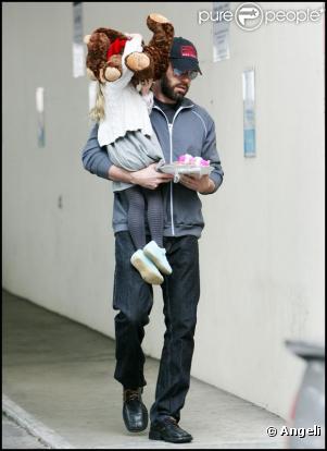 Ben Affleck et sa fille Violet à Los Angeles (17 décembre 2009)