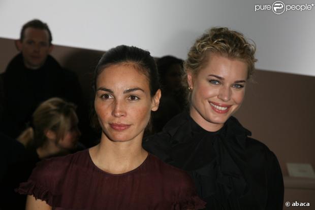 Inès Sastre et Rebecca Romijn au défilé Valentino automne-hiver 2008/2009