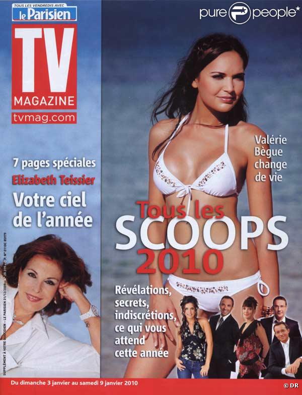 Valérie Bègue en couverture de TV Magazine
