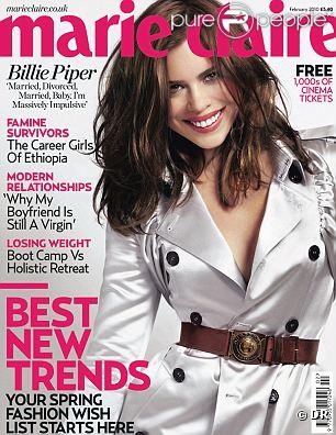 Billie Piper en couverture du Marie-Claire UK