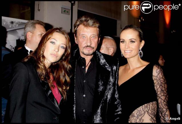Laura Smet, Johnny et Laeticia Hallyday à Paris, le 29 septembre 2008 !