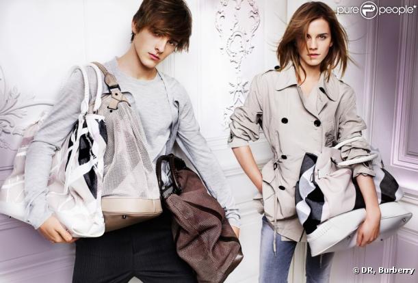 Emma Watson et son frère Alex dans la campagne printemps/été 2010 Burberry