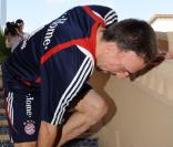 Franck Ribéry dans un remake de Cendrillon à Dubaï, le 6 janvier 2010.