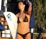 La très belle Demi Moore sur le tournage de  Charlie's Angels 2 - Les anges se déchaînent ...