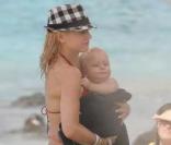 Gwen Stefani et Gavin Rossdale sont à Saint-Barthélémy avec leurs enfants Kingston et Zuma le 4 janvier 2009
