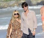Rachel Zoe et son mari Rodger Berman à Saint-Barthélémy le 29 décembre 2009