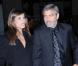 George Clooney et Elisabetta Canalis à Manhattan, le 11 janvier 2010. Un couple so glamour 