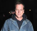 Kiefer Sutherland sort de l\'émission de Letterman (NYC, 13  janvier 2010)