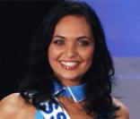 Valérie Bègue lors de l'élection Miss France