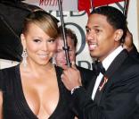 Mariah Carey et son mari Nick Cannon lors de la cérémonie des Golden Globe, le 17 janvier 2010 à Los Angeles