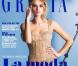 Kasia Smutniak en couverture de Grazia .