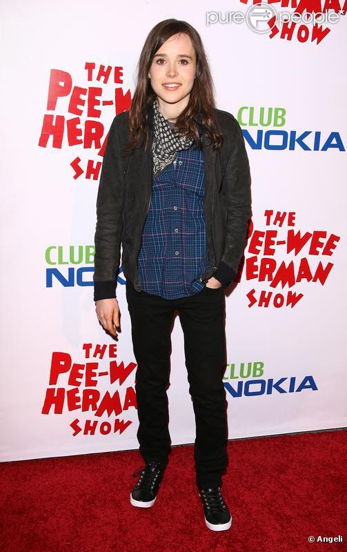 Ellen Page à la représentation du Pee-Wee Herman Show à Los Angeles le 20 janvier 2010
