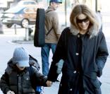 Sarah Jessica Parker emmène son fils James Wilkie à l\'école le 26 janvier 2010 à New York