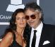 Andrea Bocelli et sa fiancée Veronica Berti lors des Grammy Awards le 31 janvier 2010