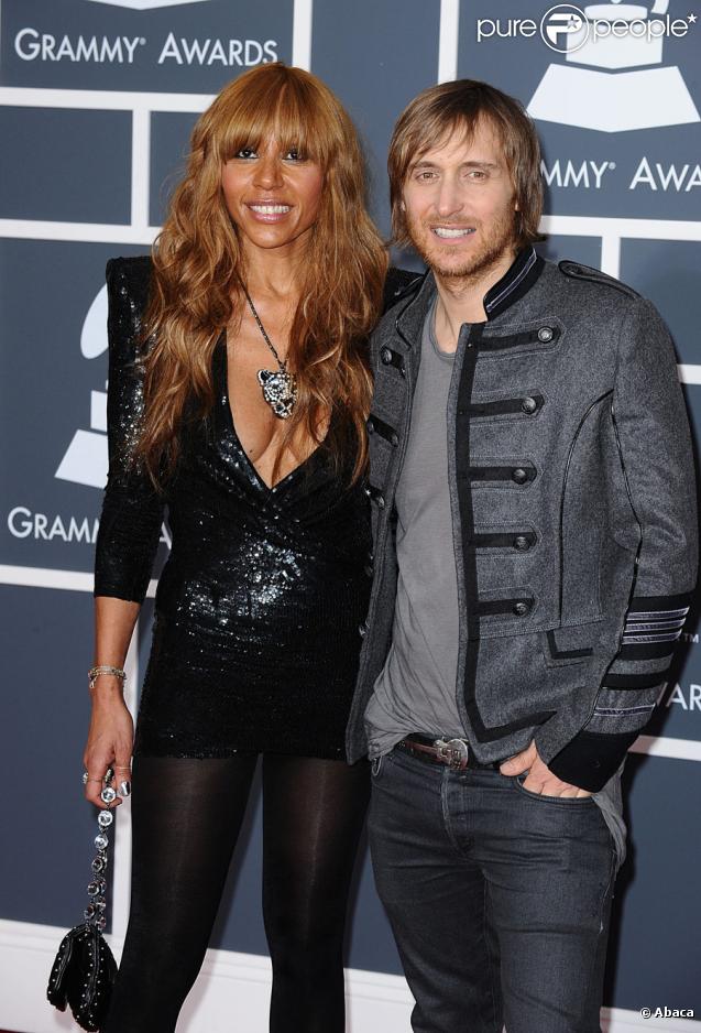 Cathy et David Guetta lors des Grammy Awards le 31 janvier 2010