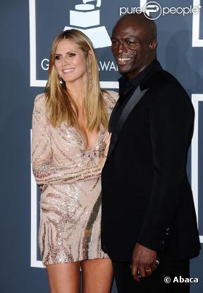 Heidi Klum et Seal lors des Grammy Awards le 31 janvier 2010
