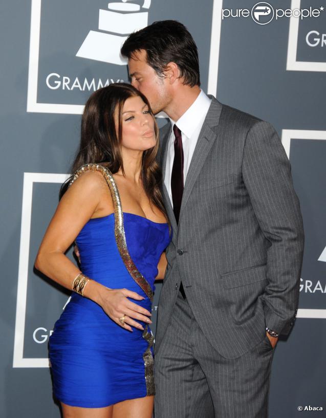 Fergie et Josh Duhamel lors des Grammy Awards le 31 janvier 2010