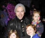 Ronan Keating et Jack, Missey et Ali  l'avavnt-première londonienne de Horton