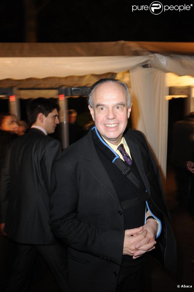 Frédéric Mitterrand lors du dîner du Crif au pavillon d'Armenonville le 3 février 2010