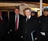 Henri Guaino et Jean-David Levitte lors du dîner du Crif au pavillon d'Armenonville le 3 février 2010