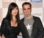Florent Pagny et Azucena au 25e Festival International de l'Automobile. 04/02/2010