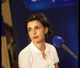 Rachida Dati à l'émission Studio Europe 1, à Strasbourg. 5/02/2010