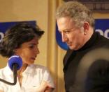 Rachida Dati et Michel Drucker à l'émission Studio Europe 1, à Strasbourg. 5/02/2010