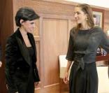Rachida Dati et Rania de Jordanie se rencontrent, en mai 2009.