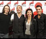 Rachida Dati, Nikos Aliagas, Florian Gazan et Mustapha El Atrassi au 6/9 d'NRJ. 08/02/2010