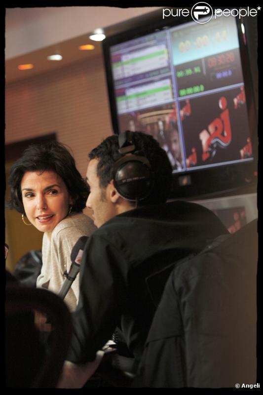 Rachida Dati et Mustapha El Atrassi au 6/9 d'NRJ. 08/02/2010