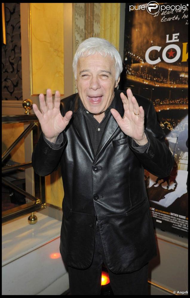 Guy Bedos à l'occasion de la grande soirée donnée pour les deux millions d'entrées au box-office du Concert, au Ritz Club, à l'Hôtel Ritz, à Paris, le 5 février 2010.