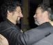 Radu Mihaileanu et Luc Besson à l'occasion de la grande soirée donnée pour les deux millions d'entrées au box-office du Concert, au Ritz Club, à l'Hôtel Ritz, à Paris, le 5 février 2010.