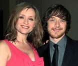 Anne-Marie Duff et son mari James McAvoy, à l'occasion des Evening Standard British Film Awards, au Movieum de County Hall, à Londres, le 8 février 2010. 
