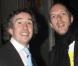 Steve Coogan et Chris Martin à l'occasion de la cérémonie des Evening Standard British Film Awards au Movieum de County Hall, à Londres, le 8 février 2010.