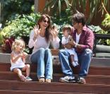 David Charvet en famille avec sa femme Brooke Burke et leurs enfants Heaven Rain et Shaya