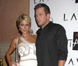 Paris Hilton et son boyfriend Doug Reinardt au Tao Nightclub, au Venetian Hotel, le 20 février 2010 à Las Vegas,