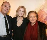 Veronic Dicaire, Jacques Chirac et Bernadette Chirac à la Gaîté Montparnasse