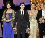 Isabelle Adjani, Tahar Rahim et Marion Cotillard lors de la 35e cérémonie des César le 27 février 2010