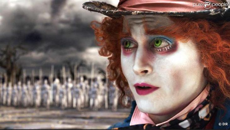 Johnny Depp dans Alice au pays des merveilles