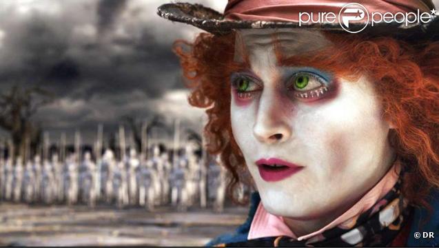 Johnny Depp dans Alice au pays des merveilles