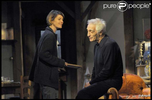 Gérard Darmon et Irène Jacob sur scène, au théâtre de l'Atelier, le 19 janvier 2010 ! 