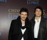 Pascal Elbé et Vincent Elbaz à la Chivas Party, après les César, le 27/02/2010