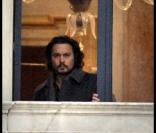 Johnny Depp sur le tournage de  The Tourist , à Venise. 1/03/2010 