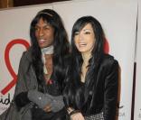 FX et Emilie à la soirée de lancement du Sidaction 2010, le 3 mars, au Casino de Paris.